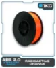 Picture of 1KG ABS2.0 Filament - Radioactive Orange