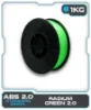 Picture of 1KG ABS2.0 Filament - Radium Green 2.0