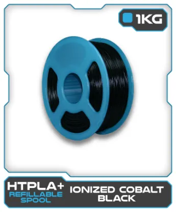 Picture of 1KG HTPLA+ Filament - Ionized Cobalt Black