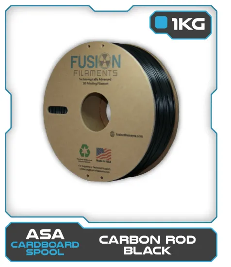 Picture of 1KG ASA Filament - Carbon Rod Black
