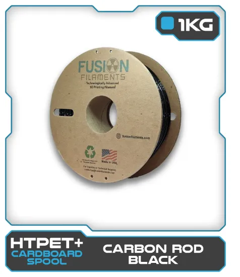 Picture of 1KG HTPET+ Filament - Carbon Rod Black